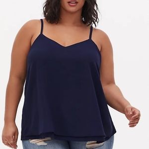 NEW Torrid 5X double layer chiffon Tank.